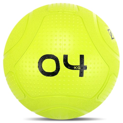 Слембол м"яч набивний для кросфіту та фітнесу Mdbuddy Slam Ball 4кг, салатовий, код: FI-1774-4