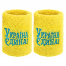 Напульсник спортивний махровий FitGo Україна Єдина 1шт, жовтий, код: BC-9279_Y
