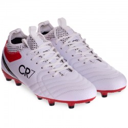 Бутси футбольні Owaxx CR7 розмір 41 (26см), білий-червоний, код: 20505-5_41WR