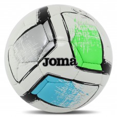 М"яч футбольний Joma Dali II №4, сірий-зелений-синій, код: 400649-211-T4