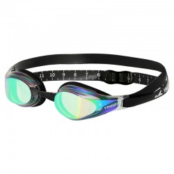 Окуляри для плавання дорослі райдужні лінзи Yingfa синій-чорний, код: Y510AF-V_BLBK