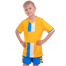 Форма футбольна підліткова PlayGame розмір 24, ріст 120, жовтий-синій, код: CO-2001B_24YBL-S52