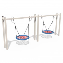 Гойдалка Місто Гніздо Лелеки InterAtletika 2 підвіса, код: TE431.4-SM