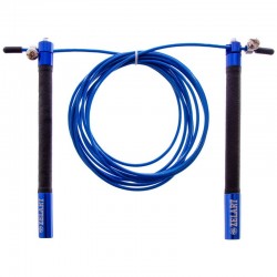 Скакалка швидкісна професійна Zelart зі сталевим тросом 3м синій, код: FI-5345_BL