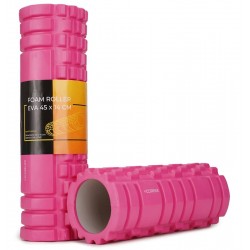 Масажний ролик Cornix EVA Pink 45x14 см, код: XR-0043