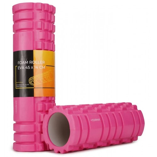 Масажний ролик Cornix EVA Pink 45x14 см, код: XR-0043