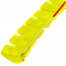 Лента для художественной гимнастики FitGo Lingo желтый, код: C-3249_Y