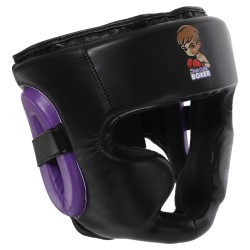 Шолом боксерський з повним захистом дитячий Core S, черний-фіолетовий, код: BO-8545_SV