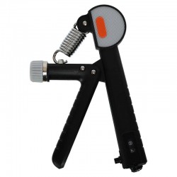 Еспандер кистьовий пружинний з лічильником та регульований FitGo 5-60кг, чорний, код: FI-0283_BK