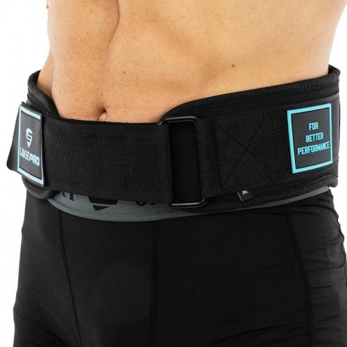 Пояс атлетичний текстильний LiveUp M, спинка-18см, чорний, код: LP8717_M Пояс атлетичний текстильний LiveUp M, спинка-18см, чорний, код: LP8717_M