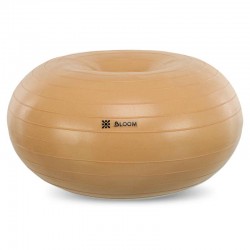Фітбол м'яч для балансу Пончик сатин Bloom 550 мм, коричневий, код: LB7050_BR Фітбол м'яч для балансу Пончик сатин Bloom 550 мм, коричневий, код: LB7050_BR