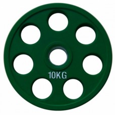 Диск олімпійський гумовий кольоровий Fitnessport RCP19-10 кг, код: 10055-AX