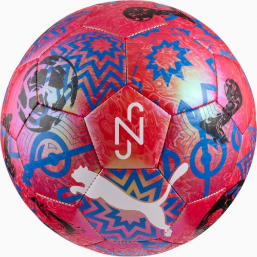 М"яч футбольний Puma Neymar JR Graphic Ball №5, червоний-синій, код: 4069157805759
