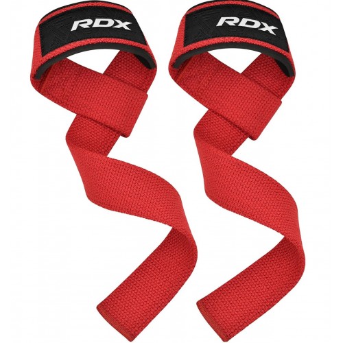 Лямки для тяги RDX W1 Gym Single Strap Red Plus, код: WAN-W1R+