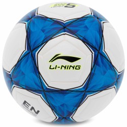 М'яч футбольний LI-Ning №5, білий-блакитний, код: LFQK575-2-S52
