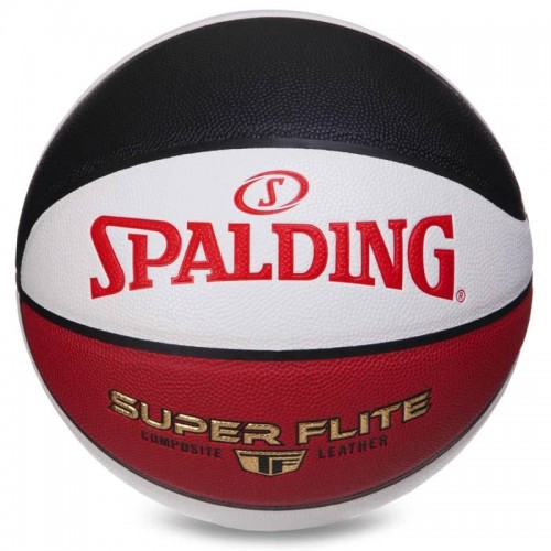 М"яч баскетбольний Spalding Super Flite №7 білий-червоний, код: 76929Y-S52 М"яч баскетбольний Spalding Super Flite №7 білий-червоний, код: 76929Y-S52