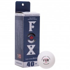 Набор мячей для настольного тенниса FOX 3* 40+ 3шт белый, код: MT-7531-S52