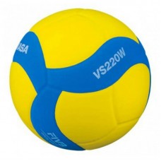 М"яч волейбольний Mikasa VS220W №5, жовтий-синій, код: 4907225881208 М"яч волейбольний Mikasa VS220W №5, жовтий-синій, код: 4907225881208