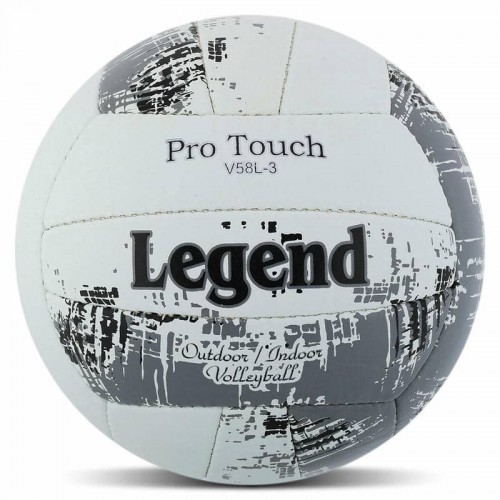 М"яч волейбольний Legend №5 PU, білий-сірий, код: VB-4071_WGR