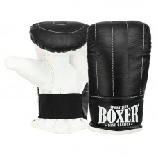 Снарядні рукавички шкіряні Boxer L, чорний, код: 2014_LBK-S52 Снарядні рукавички шкіряні Boxer L, чорний, код: 2014_LBK-S52