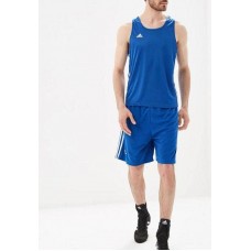 Форма для занять боксом Adidas Base Punch New S шорти + майка, синя, код: 15561-486