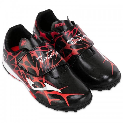 Сороконіжки Joma Super Copa розмір 32-EUR/31-UKR, чорний-червоний, код: SCJS2501TFV_31