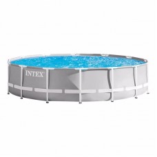 Круглий каркасний басейн Intex Prism Frame Pool, 4270x1070 мм, код: 26720-IB