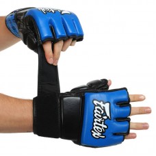 Рукавички для змішаних єдиноборств MMA Fairtex L, синій, код: BO-0582_LBL
