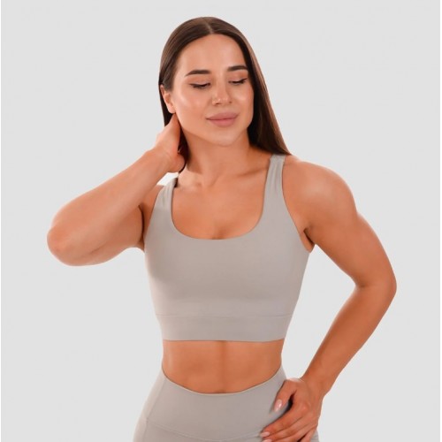 Спортивний топ GymBeam Clothing Cut-Out Grey M, сірий, код: 219823-GB