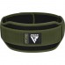 Пояс для важкої атлетики RDX RX5 Double Belt неопреновий Army Green S, код: WBD-RX5AG-S