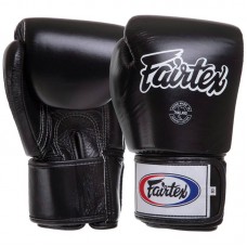 Рукавички боксерські шкіряні Fairtex 12 унцій, чорний, код: BGV1_12BK