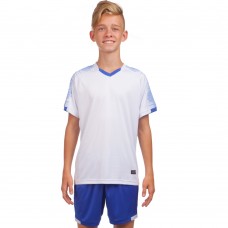 Футбольна форма підліткова PlayGame Lingo розмір 30, рост 140-145, білий-синій, код: LD-5023T_30WBL