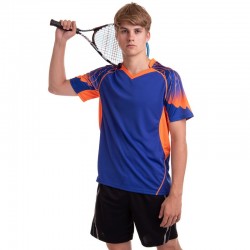 Форма для великого тенісу чоловіча Lingo 3XL, зріст 180-185, синій-помаранчевий, код: LD-1808A_3XLBLOR