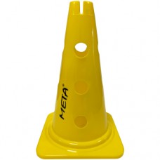 Конус для жердин та кілець Meta Training Cone with Holes & Slit 38 см, жовтий, код: 080101513968 Конус для жердин та кілець Meta Training Cone with Holes & Slit 38 см, жовтий, код: 080101513968