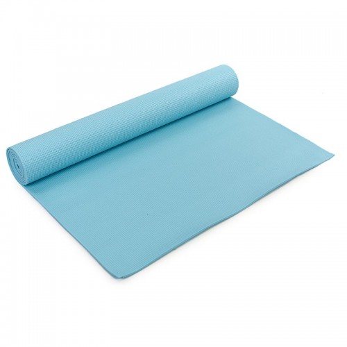 Коврик для фітнесу та йоги FitGo 1730х610х4 мм, блакитний, код: FI-4986_N