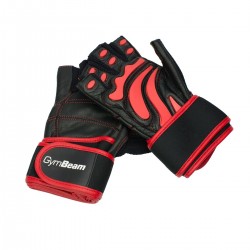 Рукавички для фітнесу GymBeam Arnold S, чорний-червоний, код: 8588007130934