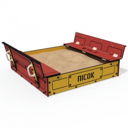 Пісочниця InterAtletika Пожегасіння, 1581х1470х417 мм, код: LK310.1-SM Пісочниця InterAtletika Пожегасіння, 1581х1470х417 мм, код: LK310.1-SM