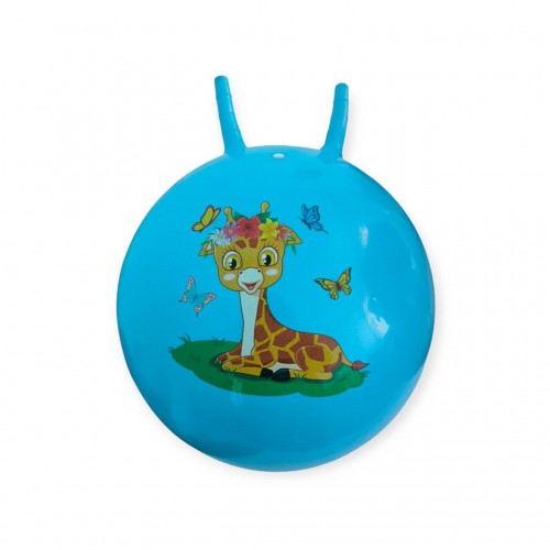 М"яч дитячий стрибун з ріжками SNS 3-D45 450мм, синій, код: 18201-SNS М"яч дитячий стрибун з ріжками SNS 3-D45 450мм, синій, код: 18201-SNS