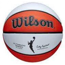 М'яч баскетбольний Wilson WNBA AUTH Series Outdoor №6, білий-червоний, код: 194979030738