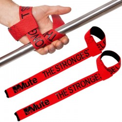 Лямки для станової тяги Mute червоний, код: 9153-2_R