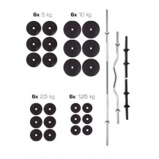 Набір штанга + гантелі WCG 130 кг (гриф прямий 200 см), код: 320.000.019.2 Набір штанга + гантелі WCG 130 кг (гриф прямий 200 см), код: 320.000.019.2