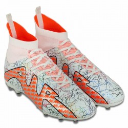 Бутси футбольні з носком Guanjunbao розмір 39, білий-червоний-чорний, код: CK15-39-45-3_39 Бутси футбольні з носком Guanjunbao розмір 39, білий-червоний-чорний, код: CK15-39-45-3_39