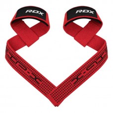 Лямки для тяги RDX S4 Gym Cotton Gel Straps Red Plus, код: WAC-S4R+