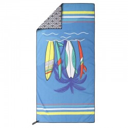 Рушник для пляжу Beach Towel Surfboard 1600x800 мм, блакитний, код: T-SBT_N