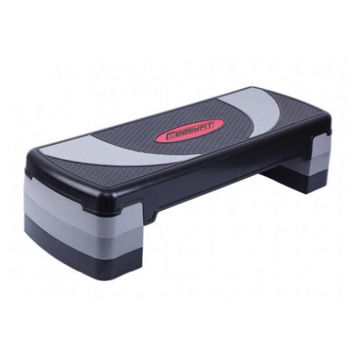 Степ-платформа EasyFit Step-B 3-ступінчаста 780х290х200 мм, чорний-сірий, код: EF-0541-EF