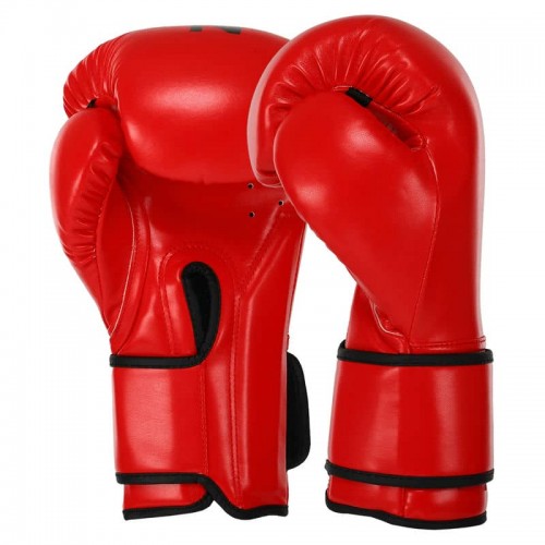 Рукавички боксерські Zelart 12 унцій, червоний-чорний, код: BO-9056_12RBK