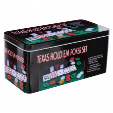 Набір для покеру в металевій коробці PlayGame 200 фішок, код: 200T Набір для покеру в металевій коробці PlayGame 200 фішок, код: 200T