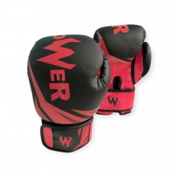 Рукавички боксерські Power POW-W 12 унцій, червоний, код: 18182-SNS