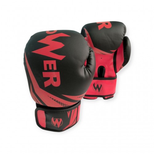 Рукавички боксерські Power POW-W 12 унцій, червоний, код: 18182-SNS