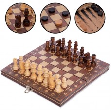 Набір настільних ігор PlayGame 3в1 шахи, шашки, нарди, код: W7701H-S52